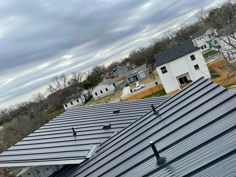 Standing seam metal roof panels with vents for Skylight Repair in Alamo